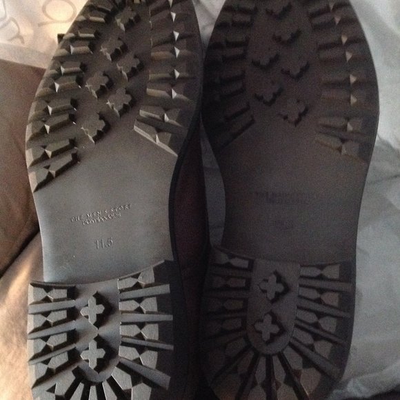 Bloomingdale's Men's Brown Leather Cap Toe Boots - 11.5 - New in Box - Picture 5 of 13